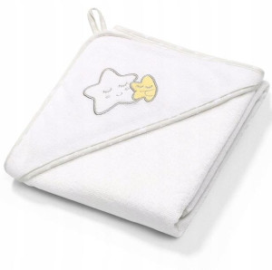 BabyOno Okrycie Kąpielowe Frotte 100x100 BIAŁE 142/07