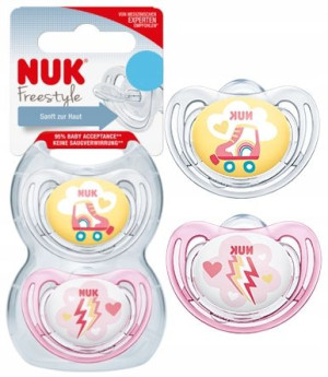 Nuk Smoczek Silikonowy Uspokajający Freestyle 0-6m