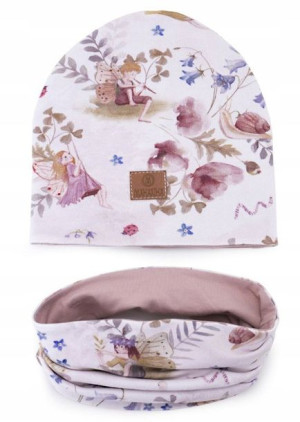 Makaszka Czapka+komin Dla Dzieci Fairies L 4-8 Lat