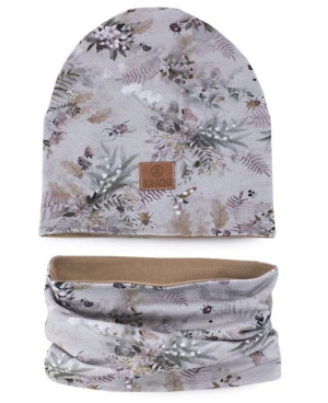 Makaszka Czapka+Komin Dla Dzieci Foggy Morning L 4-8 LAT MAK 4699