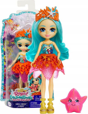 Lalka Enchantimals Syrenka Staria Starfish + Beamy