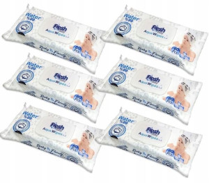 6x AQUAWIPES Chusteczki Aqua Wipes 99,9% 360szt.