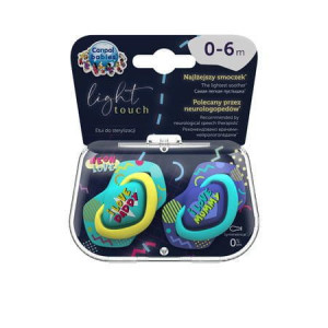 Canpol Smoczki 2szt.0-6m NEON LOVE 22/652 Blue