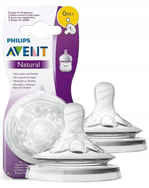 Smoczek Do Butelki Avent Philips Natural 0m+ 2szt