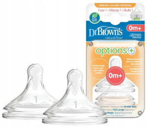 Brown's Smoczek Szeroka Options+ Poziom 1 0m+ 2SZT