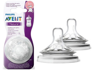 Avent Natural Smoczek Do Butelki Antykolkowy 3p