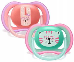 Avent Smoczek Ultra Air 18m+ Oddychający + Etui