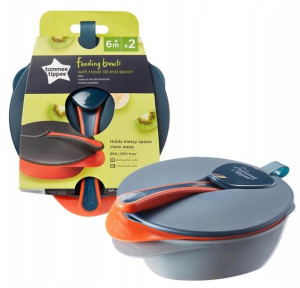 Tommee Tippee Miseczka Miska Z Pokrywką + Łyżeczka