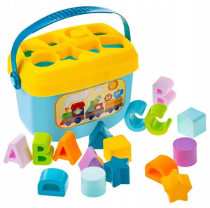 Akuku Edukacyjny Sorter + Klocki W Wiaderku