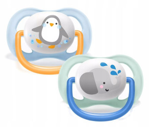 Avent Smoczek Ultra Air 0-6m Oddychający + Etui