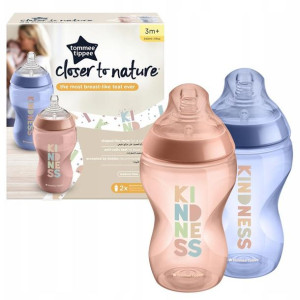 Tommee Tippee Butelka Dekorowana 2 X 340ml 3m+