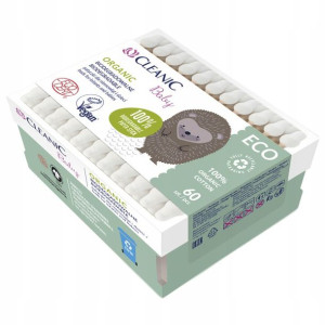 Cleanic Baby Eco Patyczki Z Ogranicznikiem 60szt
