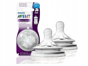 Avent Natural Smoczek Do Butelki Antykolkowy 3m+