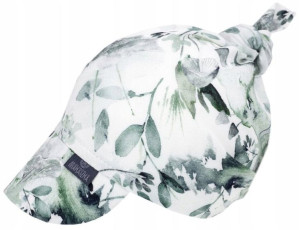 Makaszka Chustka Daszek Bambo Gumka Sage Green S