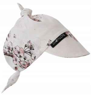 LULLALOVE Bawełniana Chustka Z Daszkiem Sakura LL 2684