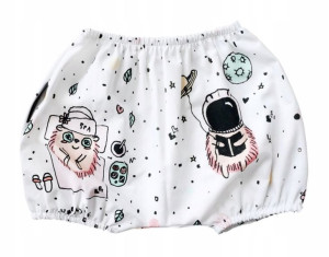 LULLALOVE Bloomersy Spodnie 6-12 Miesięcy Jeże Różowe LL 3209