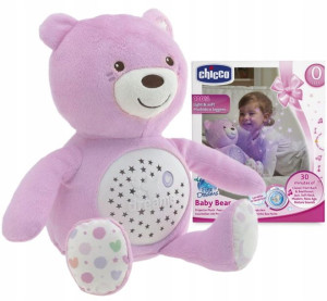 Chicco Miś Z Projektorem 3w1 Lampka + Kołysanki