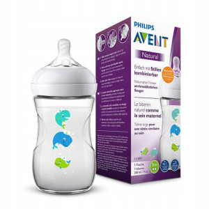 Avent Butelka Antykolkowa Dekorowana 260ml Natural