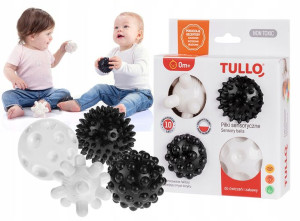 Tullo Piłeczki Piłki Sensoryczne Czarno-białe 4szt