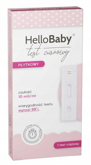 Hellobaby Płytkowy Test Ciążowy Dokładny 99%