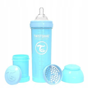 Twistshake Butelka Antykolkowa 330ml 4m+ Niebieska