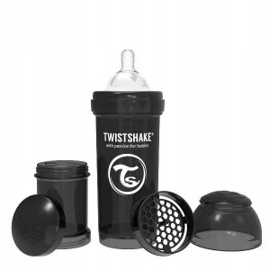 Twistshake Butelka Antykolkowa Czarna 260ml 2m+