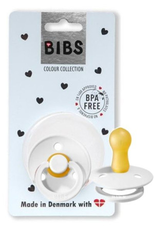 Bibs Smoczek Uspokajający Hevea 6+ Kauczuk White M