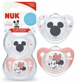Nuk Smoczek Uspokajający Minnie 2szt 0-6m 730130G