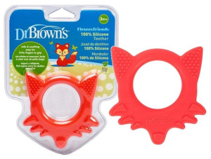 Dr Brown's Gryzak Elastyc Dziąsełko 3m Lisek TE003