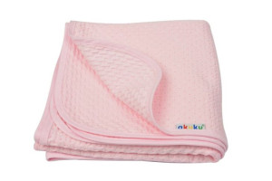 Akuku Miękki Kocyk Bawełniany 100% 80x90 Pink 1803