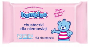 BAMBINO ChusteczkI NAWILŻANE Dla Niemowląt 63szt
