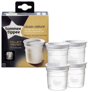 Tommee Tippee Pojemnik Pojemniki Na Mleko X4 0102