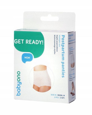 Babyono Majtki Poporodowe Wielorazowe L 2szt 503