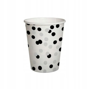 Kubki papierowe eko Confetti 250ml 10szt