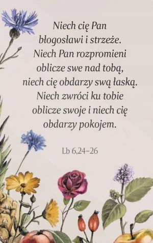 Magnes na lodówkę - Błogosławieństwo kwiat