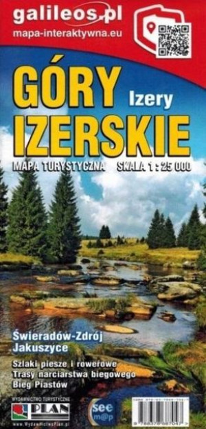 Mapa tur. - Góry Izerskie 1:25 000 w.2022