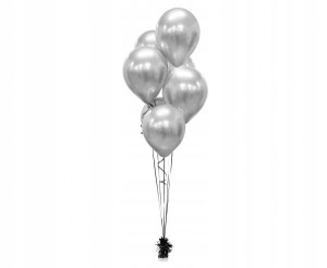 Balony Beauty&Charm platynowe srebrne 30cm 7sz