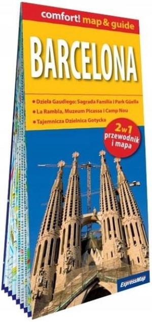 Comfort! map Przewodnik i mapa (2w1) Barcelona