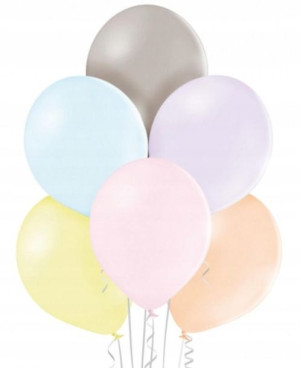 Balony B105 pastelowe makaroniki MIX 30cm 100szt