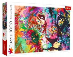 Puzzle 1000 Kolorowy lew TREFL Trefl