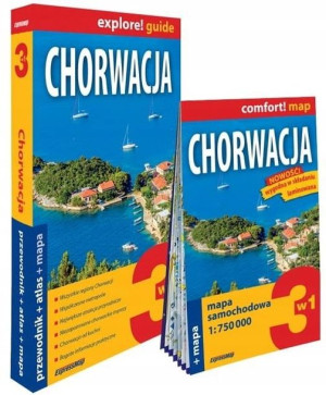 Comfort! map Chorwacja przewodnik + atlas + mapa