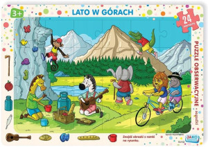 Puzzle ramkowe 24 Lato w górach Wydawnictwo Jako