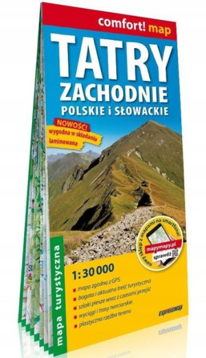Comfort! map Tatry Zach. pol.-sk. 1:30 000 lam.