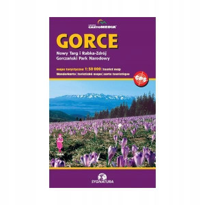 Gorce. NowyTarg i Rabka-Zdrój mapa