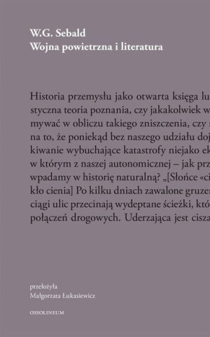 Sebald. Wojna powietrzna i literatura