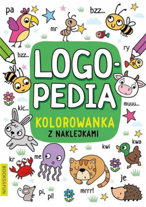 Logopedia. Kolorowanka z naklejkami 4