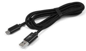 Extreme Czarny Pleciony Przewód USB na Micro 120cm