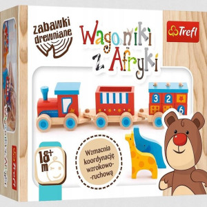 Zabawka drewniana - Wagoniki z Afryki TREFL