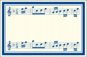 Naklejki dekoracyjne ETK 217 Muzyka 6szt ROSSI