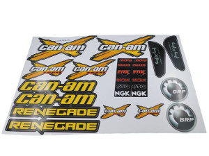 Zestaw naklejek Can-am Renegade kolor żółty